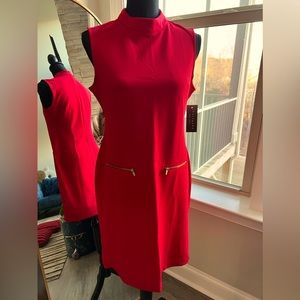 Red sleeveless dress size 4